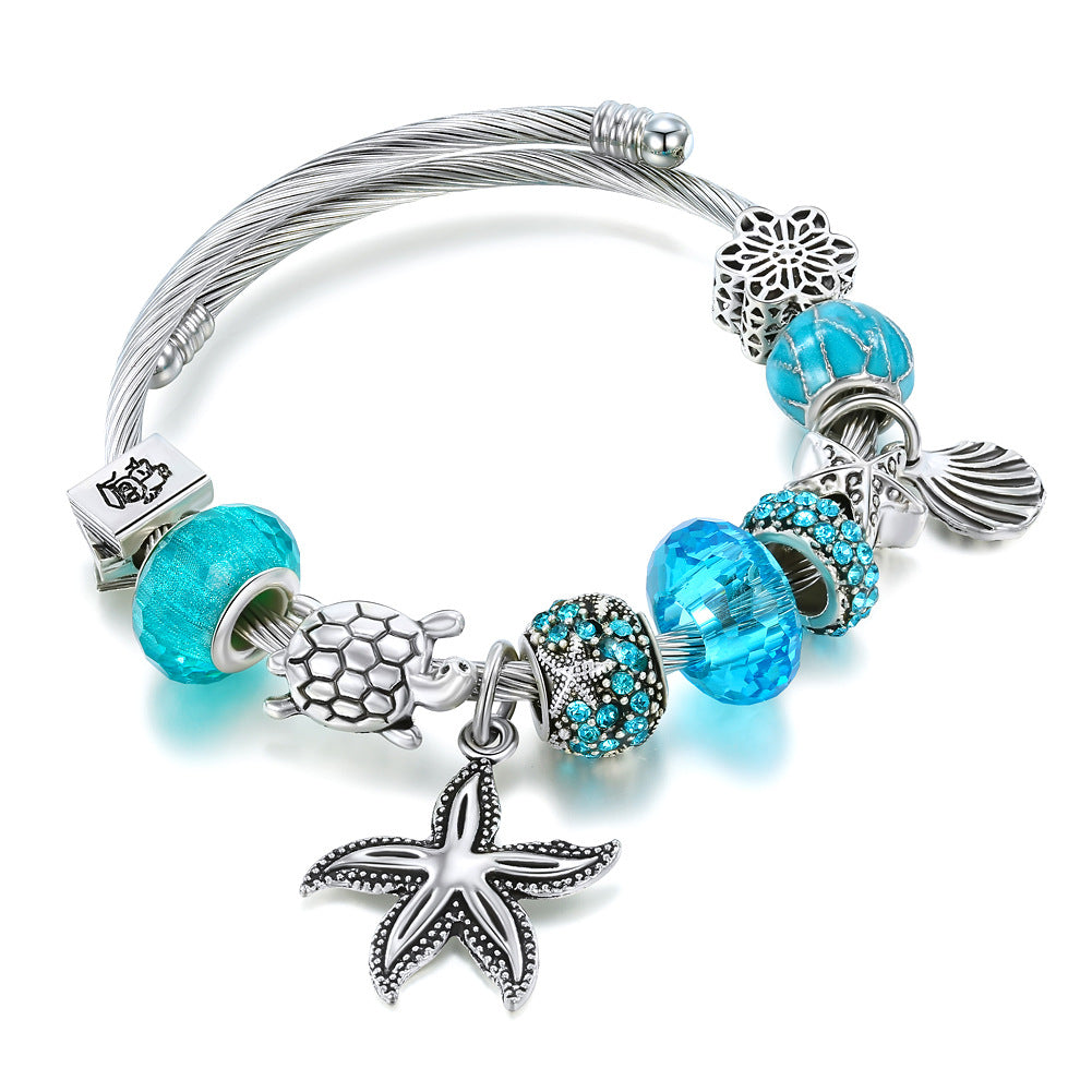 Wholesale Starfish Turtle Titanium Steel Bracelets